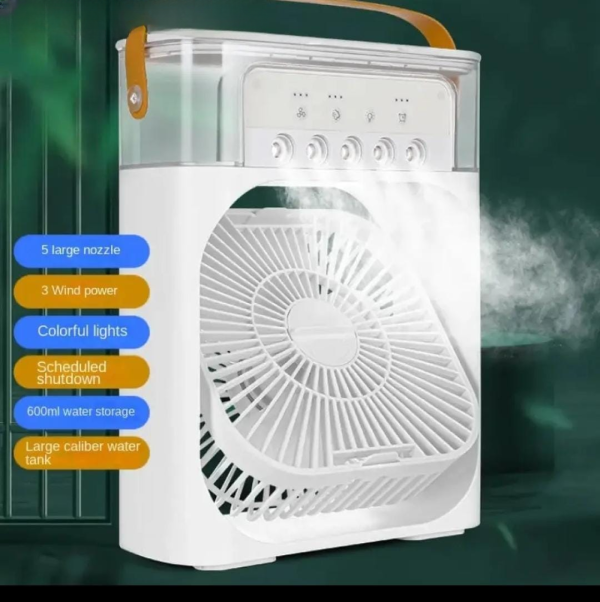 Mini 3-in-1 USB AC Fan with LED & Humidifier