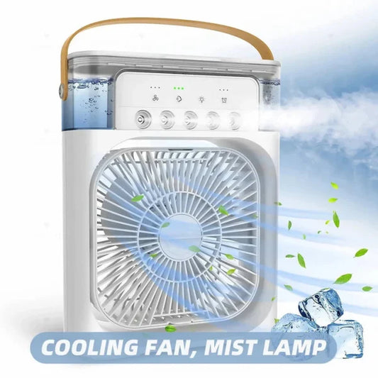 Mini 3-in-1 USB AC Fan with LED & Humidifier