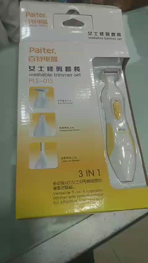 Effortless Hair Removal: 3-in-1 Cordless Lady Shaver